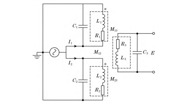 LC 并联结构三线圈等效电路示意图
